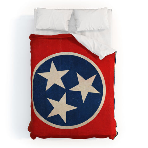 Anderson Design Group Rustic Tennessee State Flag Duvet Cover