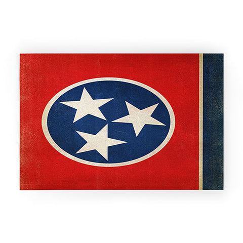 Anderson Design Group Rustic Tennessee State Flag Welcome Mat