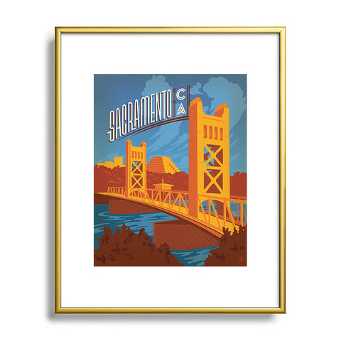 Anderson Design Group Sacramento Metal Framed Art Print