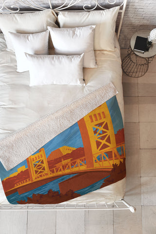 Anderson Design Group Sacramento Fleece Throw Blanket
