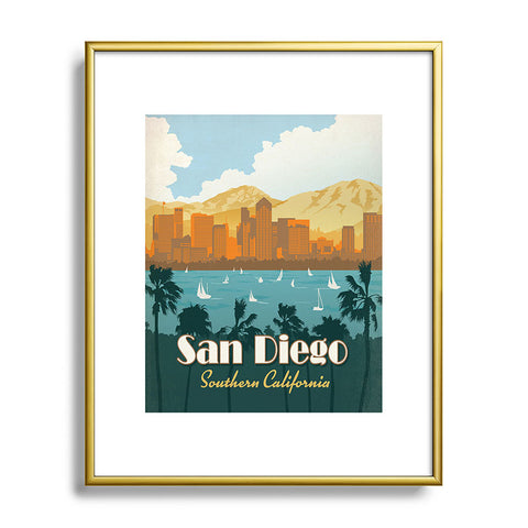 Anderson Design Group San Diego Metal Framed Art Print