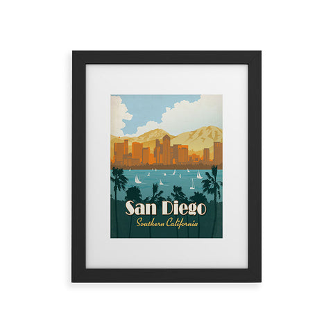 Anderson Design Group San Diego Framed Art Print
