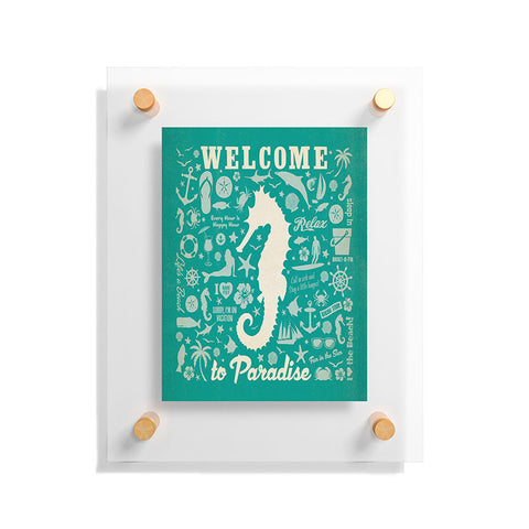 Anderson Design Group Seahorse Pattern Floating Acrylic Print