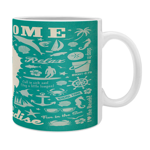 Anderson Design Group Seahorse Pattern Coffee Mug