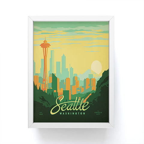 Anderson Design Group Seattle Framed Mini Art Print