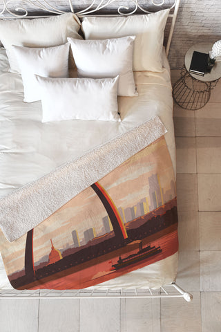 Anderson Design Group St Louis Fleece Throw Blanket