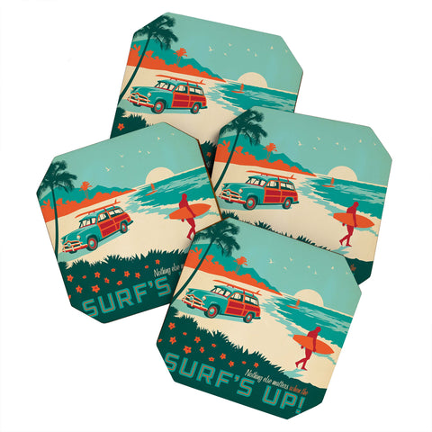 Anderson Design Group Surfs Up Coaster Set