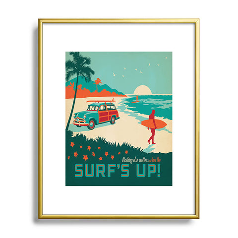 Anderson Design Group Surfs Up Metal Framed Art Print