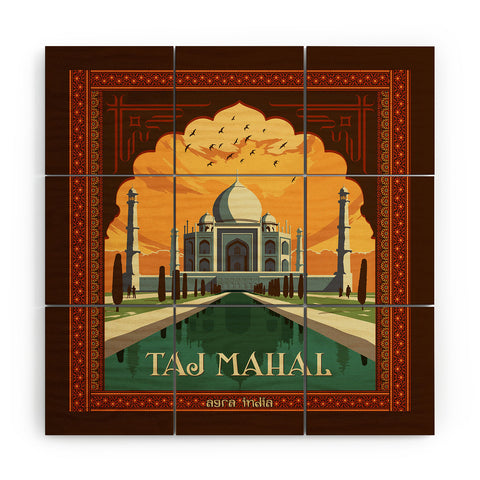 Anderson Design Group Taj Mahal Wood Wall Mural