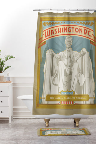 Anderson Design Group Washington DC Shower Curtain And Mat