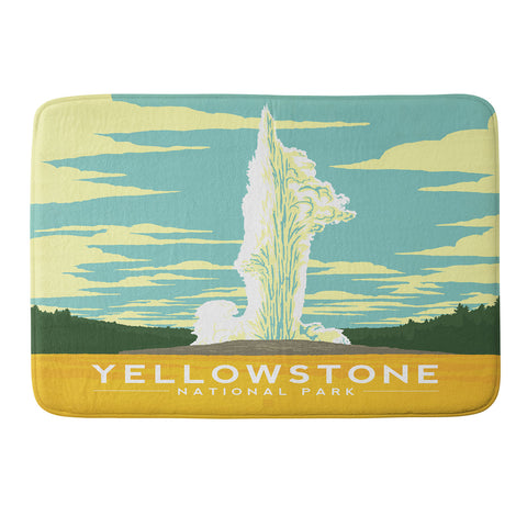 Anderson Design Group Yellowstone National Park Memory Foam Bath Mat