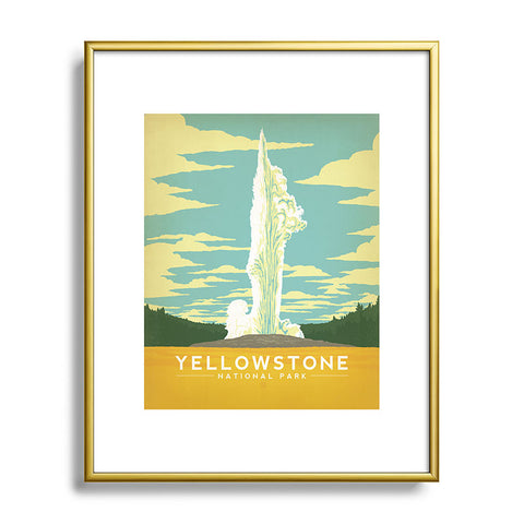 Anderson Design Group Yellowstone National Park Metal Framed Art Print