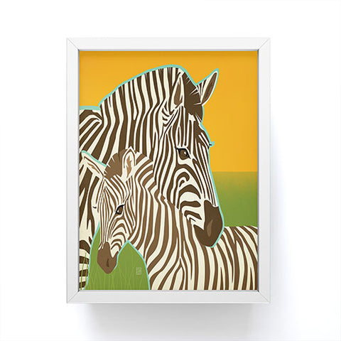 Anderson Design Group Zebras Framed Mini Art Print