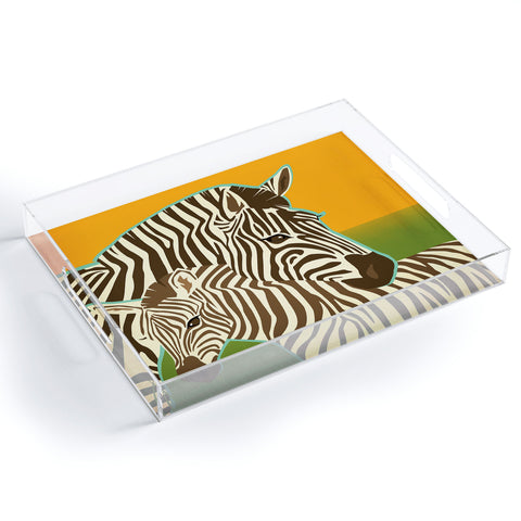 Anderson Design Group Zebras Acrylic Tray