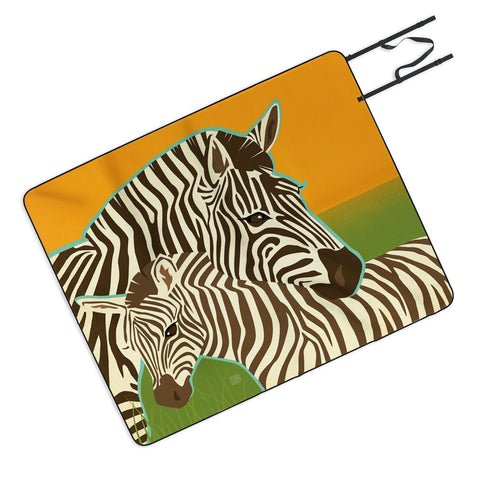 Anderson Design Group Zebras Picnic Blanket