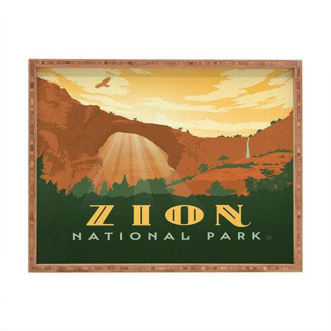 Anderson Design Group Zion National Park Rectangular Tray