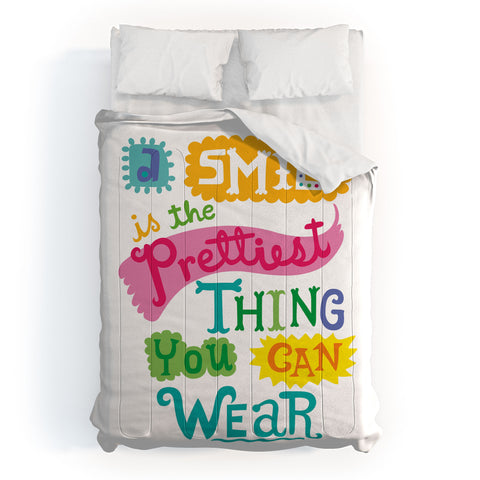 Andi Bird A Smile Is the Prettiest Thing You Can Wear Comforter
