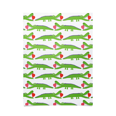 Andi Bird Alligator Love Poster