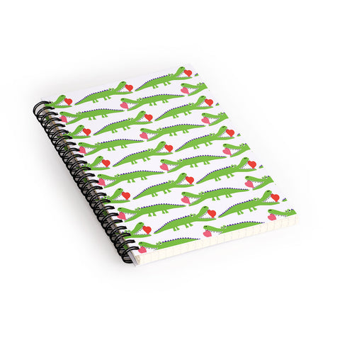 Andi Bird Alligator Love Spiral Notebook