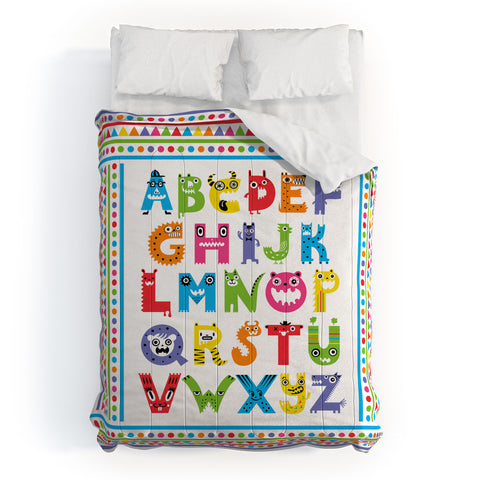 Andi Bird Alphabet Monsters Comforter