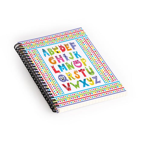 Andi Bird Alphabet Monsters Spiral Notebook