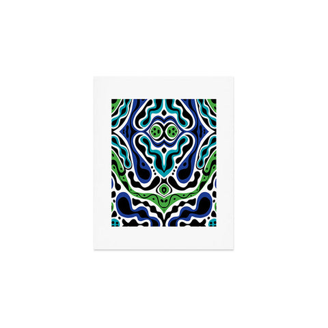 Andi Bird Beat Goes On Blue Art Print