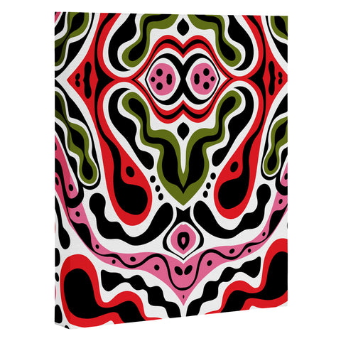 Andi Bird Beat Goes On Red Art Canvas