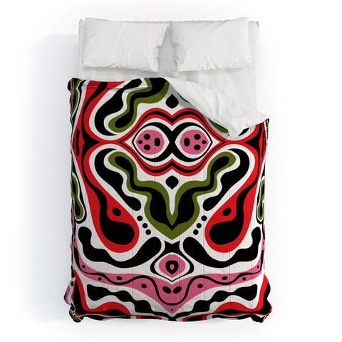 Andi Bird Beat Goes On Red Comforter