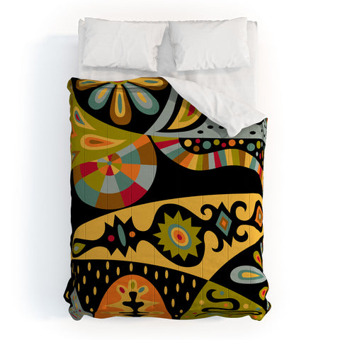 Andi Bird Bohemian Black Comforter