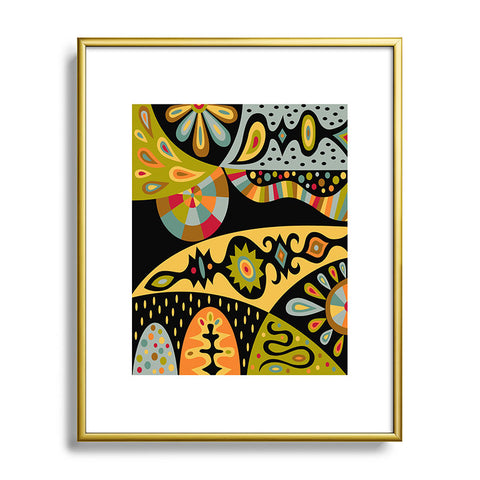 Andi Bird Bohemian Black Metal Framed Art Print