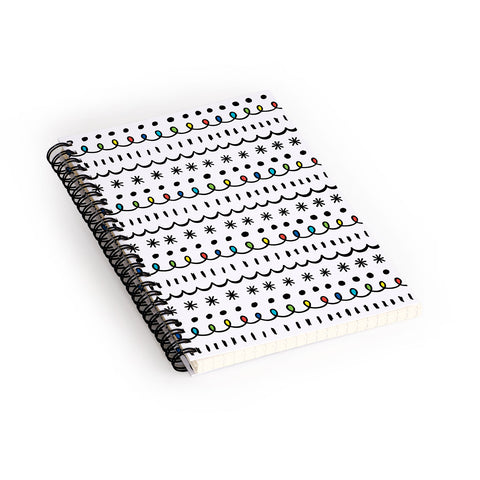 Andi Bird Bonus Stripe blk Spiral Notebook