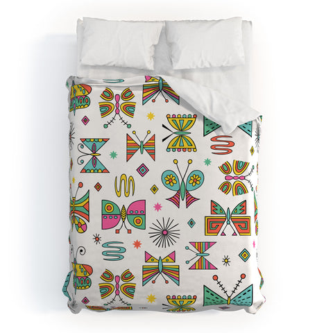Andi Bird Butterfly Joy Duvet Cover