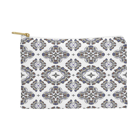 Andi Bird Butterfly Ornamental Beige Pouch