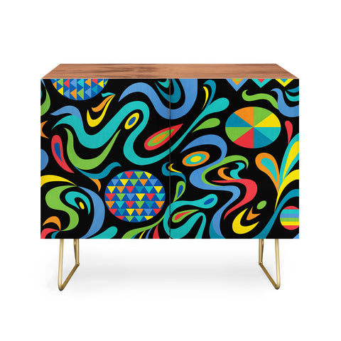 Andi Bird Cartwheel Black Credenza