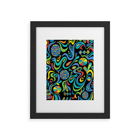 Andi Bird Cartwheel Black Framed Art Print