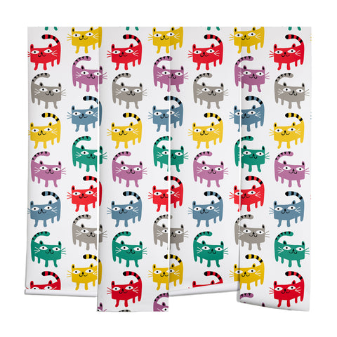 Andi Bird Cat Fun Wall Mural