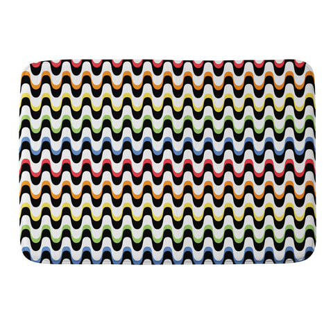Andi Bird Celebrate Black Memory Foam Bath Mat