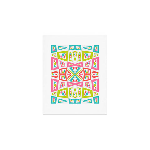 Andi Bird Checkmate Kaleidoscope Art Print