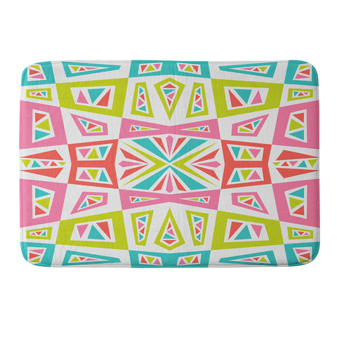 Andi Bird Checkmate Kaleidoscope Memory Foam Bath Mat