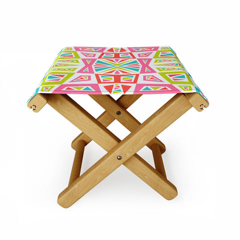 Andi Bird Checkmate Kaleidoscope Folding Stool