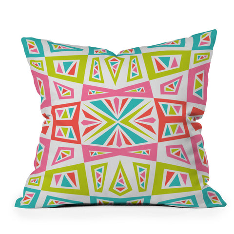 Andi Bird Checkmate Kaleidoscope Throw Pillow