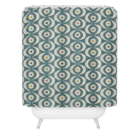 Andi Bird Daddy O Graphite Shower Curtain