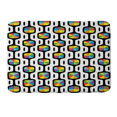Andi Bird Double Dipper Black Memory Foam Bath Mat