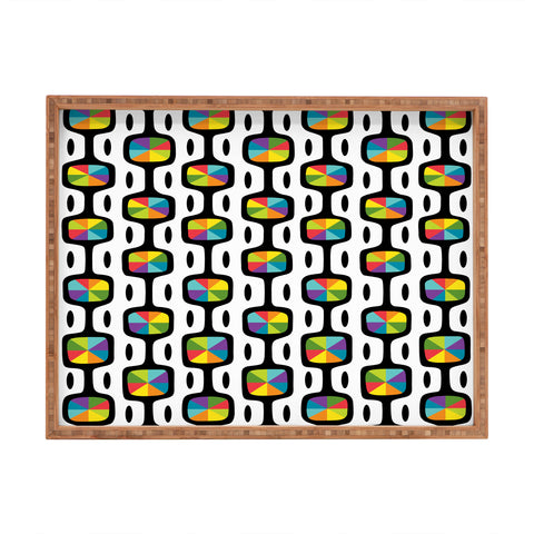 Andi Bird Double Dipper Black Rectangular Tray