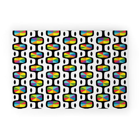 Andi Bird Double Dipper Black Welcome Mat