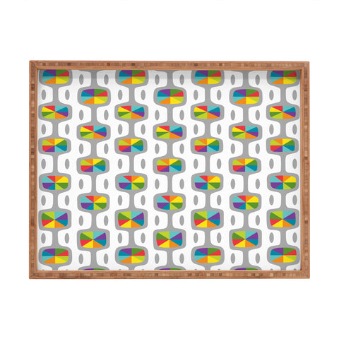 Andi Bird Double Dipper Grey Rectangular Tray