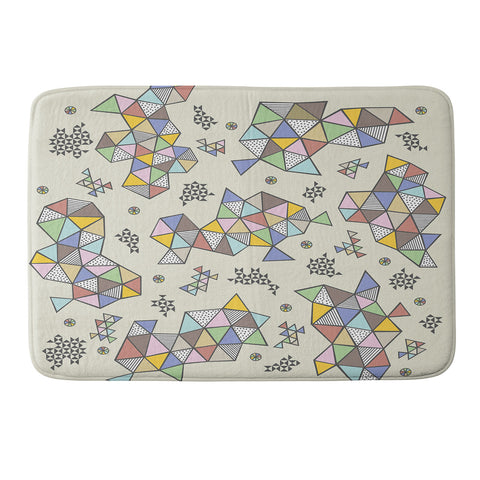 Andi Bird Edgewise Wheat Memory Foam Bath Mat