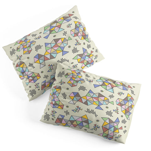 Andi Bird Edgewise Wheat Pillow Shams