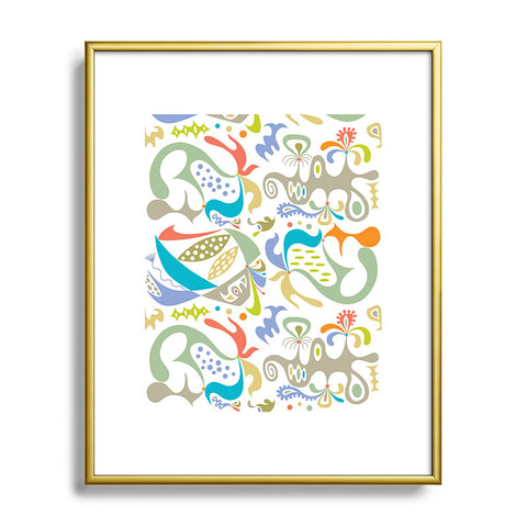 Andi Bird ethics white Metal Framed Art Print