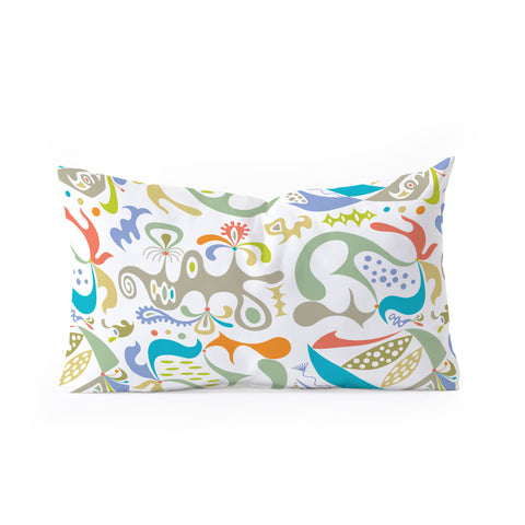 Andi Bird ethics white Oblong Throw Pillow